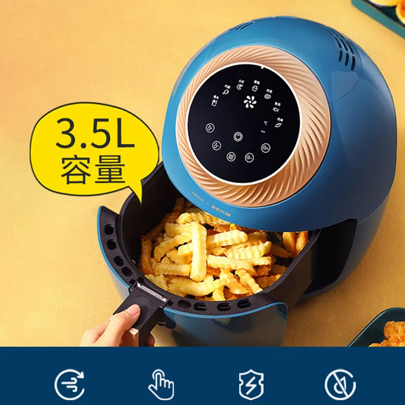3.5L Electric Air Fryer Intelligent Automatic Electric Household Kitchen MultiFunctional Nonstick Basket No Smoke Oil Free Fryer
3.5L Electric Air Fryer Intelligent Automatic Electric Household Kitchen MultiFunctional Nonstick Basket No Smoke Oil Free Fryer