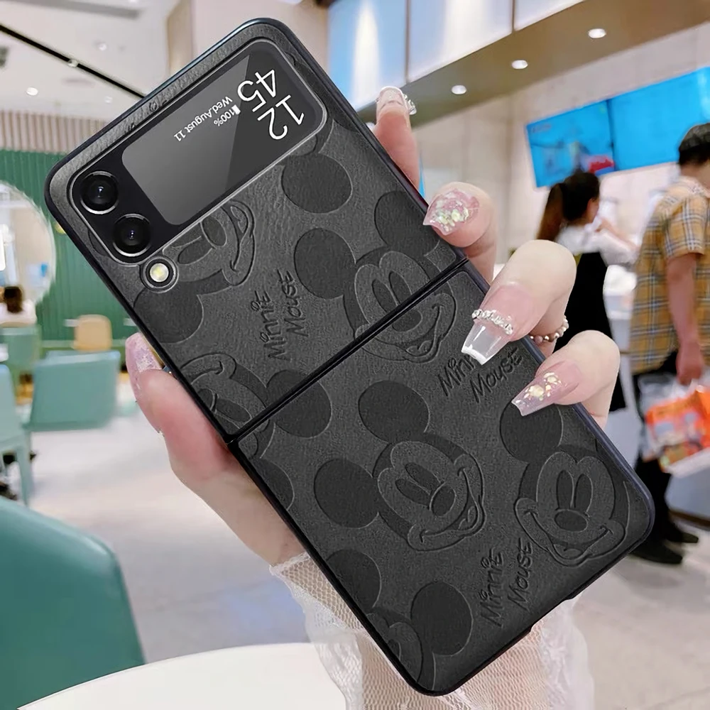 Simple Fashion Mickey Mouse Leather Phone Case for Samsung Galaxy Z Flip3 Folding Classic Back Cover
Simple Fashion Mickey Mouse Leather Phone Case for Samsung Galaxy Z Flip3 Folding Classic Back Cover
