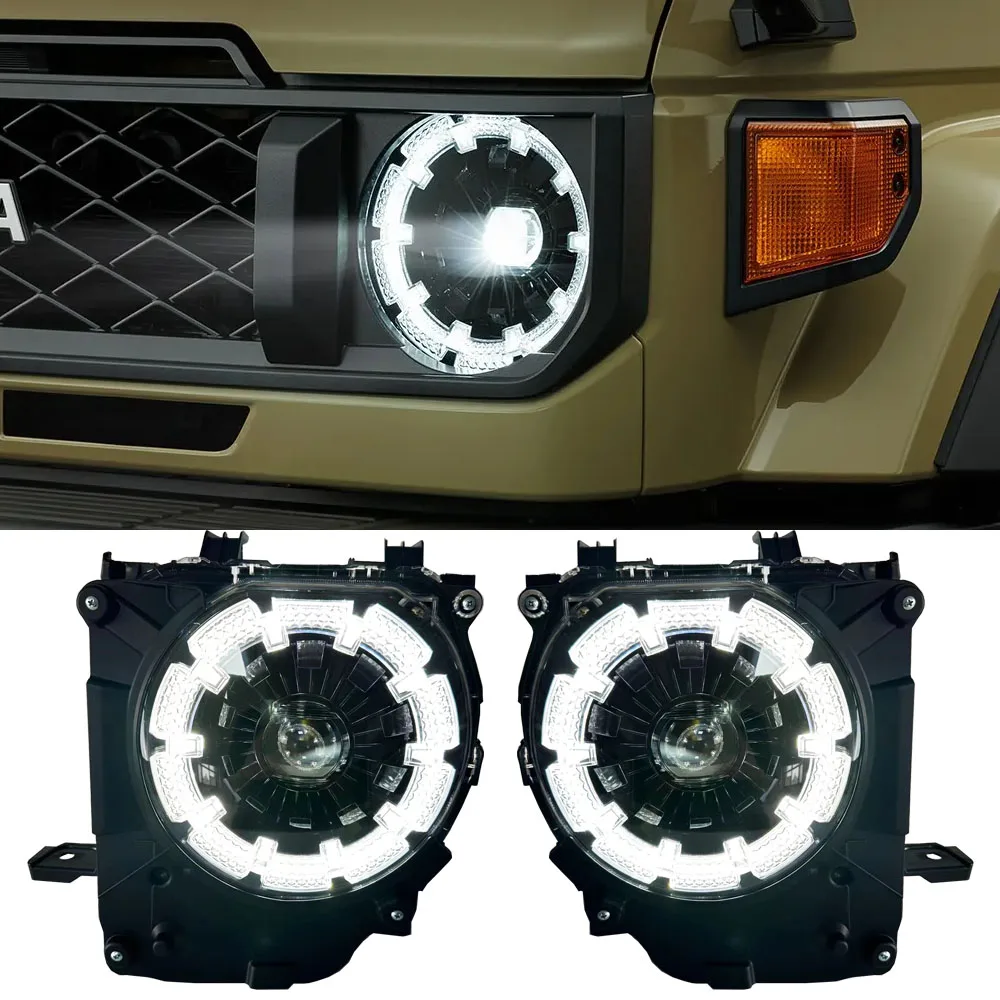 Передние фары головного света для Toyota Land Cruiser 70 75 76 77 78 79 LC70 LC76 LC78 LC79 2024, аксессуары
Передние фары головного света для Toyota Land Cruiser 70 75 76 77 78 79 LC70 LC76 LC78 LC79 2024, аксессуары