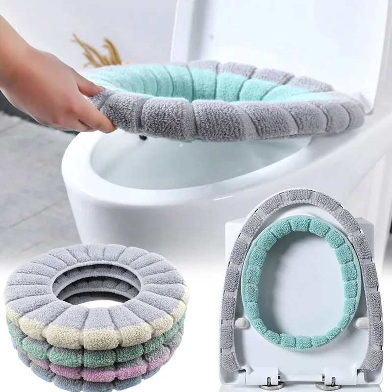 Universal Toilet Seat Cover Winter Warm Soft Seat Mat O-shaped Fleece Pad Bathroom Seat Cushion with Handle Bathroom Accessories
Universal Toilet Seat Cover Winter Warm Soft Seat Mat O-shaped Fleece Pad Bathroom Seat Cushion with Handle Bathroom Accessories