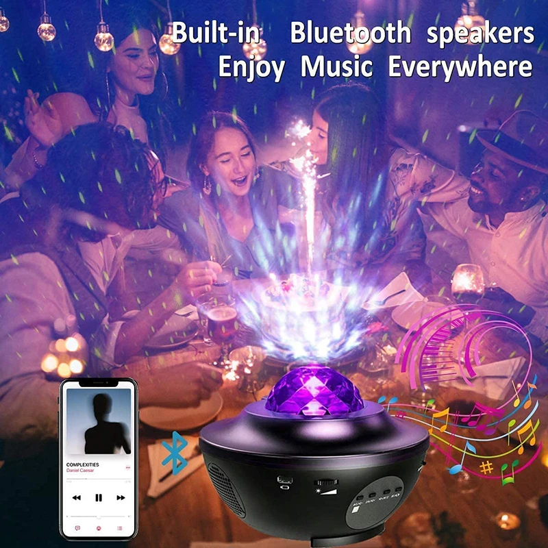LED Bulb Star Shaped Night Lamp Fairy Galaxy Night Lighting with Remote Control USB Charging Sound Activated Bluetooth Projector
LED Bulb Star Shaped Night Lamp Fairy Galaxy Night Lighting with Remote Control USB Charging Sound Activated Bluetooth Projector