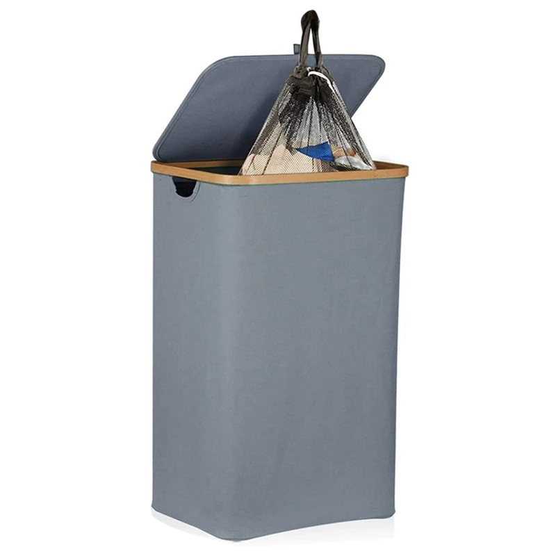 82L Large Laundry Hamper Collapsible With Lid & Detachable Laundry Bags, Dirty Clothes Basket With Handles, Foldable
82L Large Laundry Hamper Collapsible With Lid & Detachable Laundry Bags, Dirty Clothes Basket With Handles, Foldable