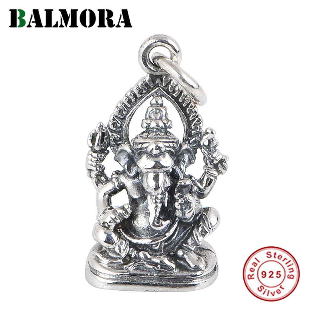 BALMORA Real S925 Silver Vintage Retro Animal Elephant Ancient Buddha Statue Pendant For Women Men Jewelry Gift Without Chain
BALMORA Real S925 Silver Vintage Retro Animal Elephant Ancient Buddha Statue Pendant For Women Men Jewelry Gift Without Chain