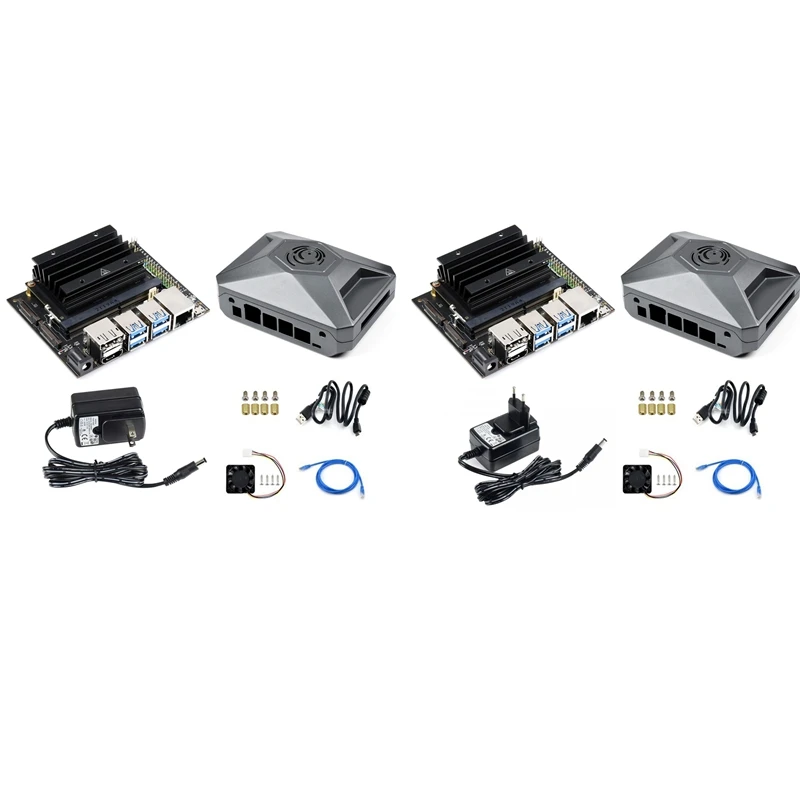 1 Set For Jetson Nano 4GB Development Board+Module+Headlink+Case+32G U Disk+64G SD Card+Card Reader+Power Adapter Kit (EU Plug)
1 Set For Jetson Nano 4GB Development Board+Module+Headlink+Case+32G U Disk+64G SD Card+Card Reader+Power Adapter Kit (EU Plug)