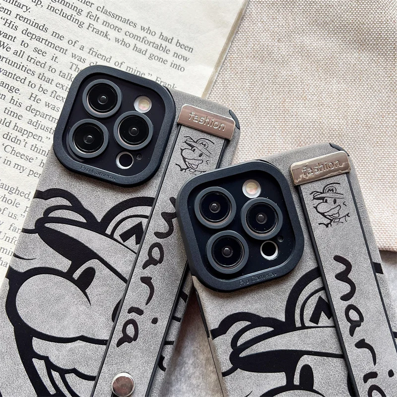 Trendy Leather Wristband stand case for iPhone 11 12 13 14 Pro Max X XS XR Plus Stand Shockproof cute cartoon soft phone cover
Trendy Leather Wristband stand case for iPhone 11 12 13 14 Pro Max X XS XR Plus Stand Shockproof cute cartoon soft phone cover