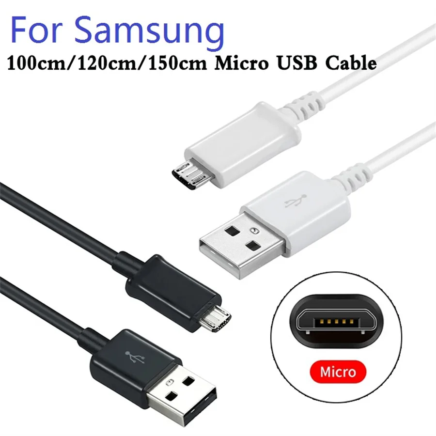 

Fast Charging micro usb Cable 1m 1.2m 1.5m 2A Data Cables Wire For SAMSUNG Galaxy S6 S7 Edge Note 4 5 J4 J6 J5 A3 A5 A7 htc lg