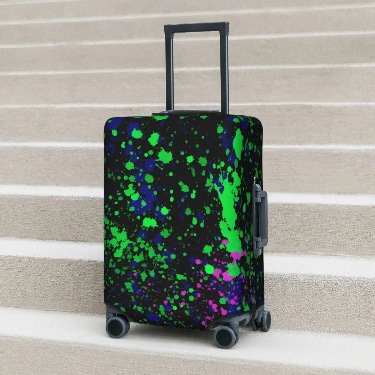Paint Splatters Art Suitcase Cover Blue Pink Green Travel Flight Strectch Luggage Supplies Protection
Paint Splatters Art Suitcase Cover Blue Pink Green Travel Flight Strectch Luggage Supplies Protection