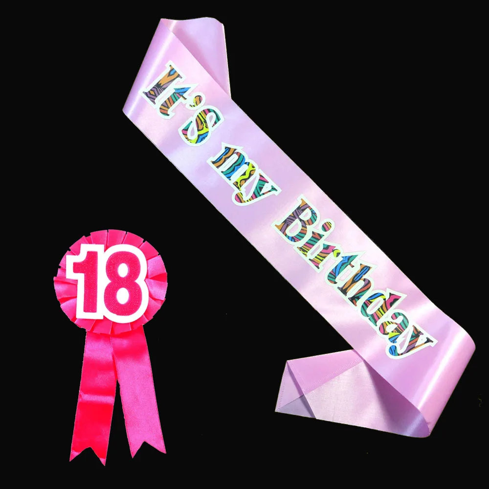 Pale pink Its my birthday party favor anniversary 21 30 40 50 years old brooch 2020 NEW design satin sash color zebra style
Pale pink Its my birthday party favor anniversary 21 30 40 50 years old brooch 2020 NEW design satin sash color zebra style