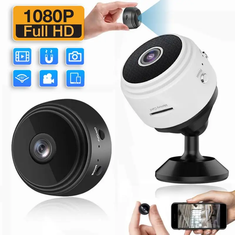 Мини-камера A9 Wi-Fi 1080p HD ночная версия микродиктофон беспроводные шпионские