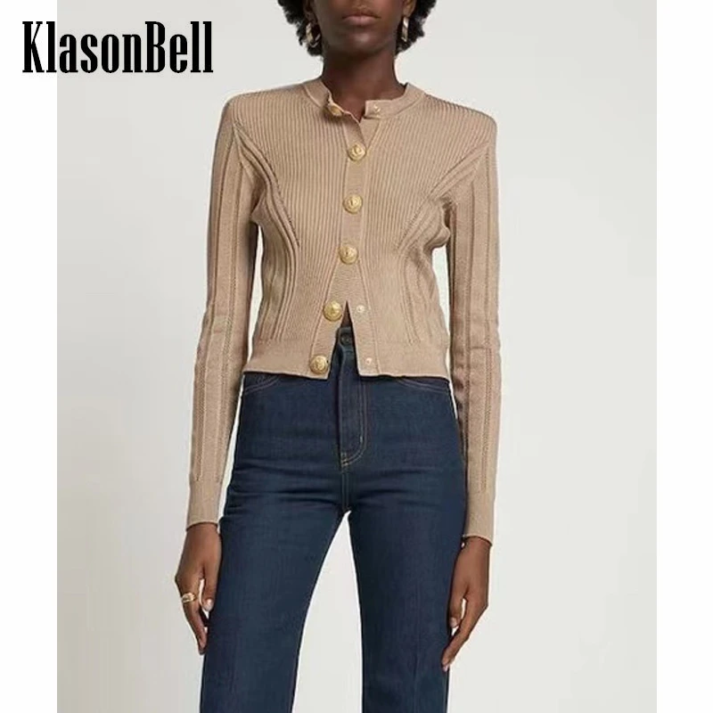 12.13 KlasonBell Single Breasted Round Neck Short Knitted Cardigan Sweater Women
12.13 KlasonBell Single Breasted Round Neck Short Knitted Cardigan Sweater Women