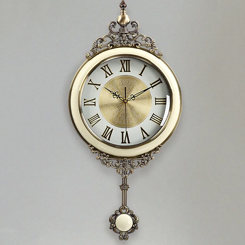 Luxury Big Size Wall Clocks Living Room Nordic Style Silent Metal Vintage Wall Clock Creative With Pendulum Wanduhr Wall Decor
Luxury Big Size Wall Clocks Living Room Nordic Style Silent Metal Vintage Wall Clock Creative With Pendulum Wanduhr Wall Decor