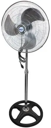 Zone CZHVP18EX 18\u201D 3-Speed High-Velocity Oscillating Industrial Pedestal Fan, All-Metal Construction, Adjustable Tilt, Adju
Zone CZHVP18EX 18\u201D 3-Speed High-Velocity Oscillating Industrial Pedestal Fan, All-Metal Construction, Adjustable Tilt, Adju
