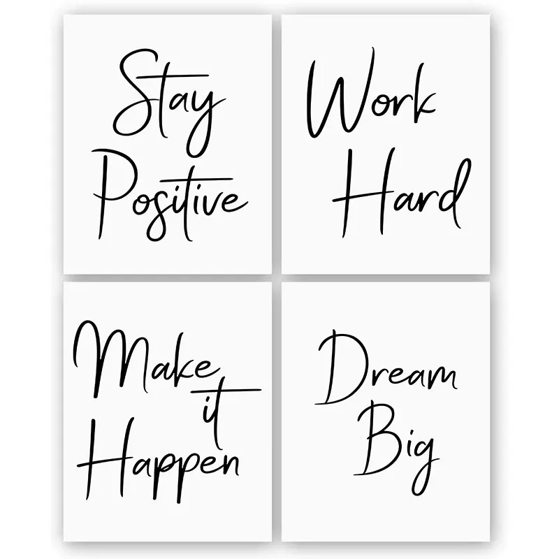Modern Simple Inspirational Quote Canvas Painting Prints Wall Decorative Poster Picture for Living Room Bedroom Home Art Decor
Modern Simple Inspirational Quote Canvas Painting Prints Wall Decorative Poster Picture for Living Room Bedroom Home Art Decor
