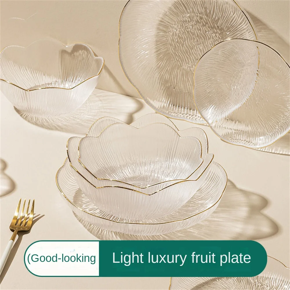 Dessert Plate Glass Bowl Creative Dinner Plate Tableware Glass Dishes Irregular Dinner Plates Kitchenware Decorative Dish
Dessert Plate Glass Bowl Creative Dinner Plate Tableware Glass Dishes Irregular Dinner Plates Kitchenware Decorative Dish