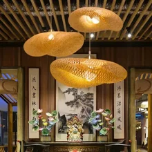 Handmade Chandelier Rustic Light Shade Chandelier for Restaurant Living Room Bamboo Floor Lamp Wall Lamp