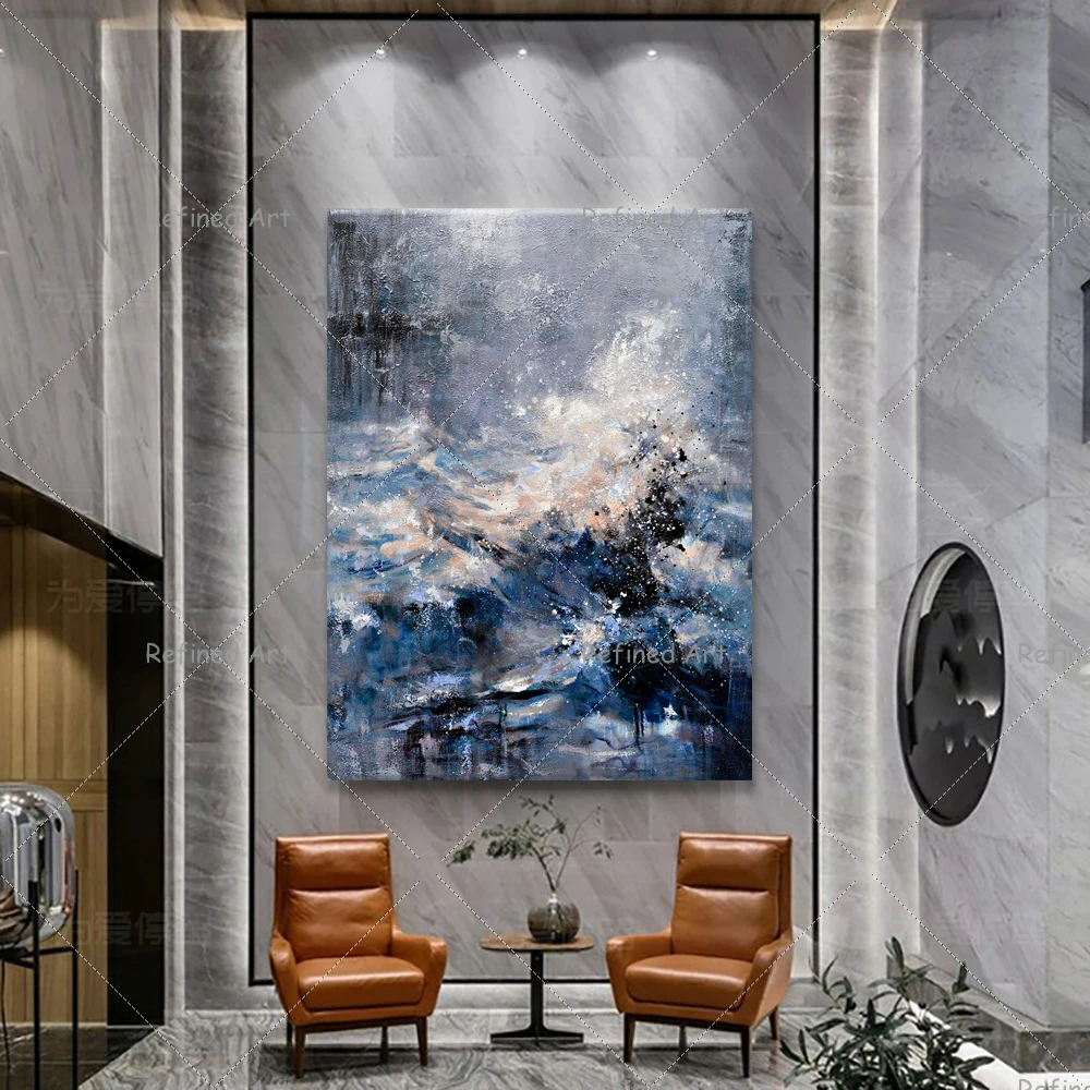100% Handmade Painted Fantasy Forest Sea Blue Abstract Oil Paintings Modern Art Picture Living Room High Quality Canvas Painting
100% Handmade Painted Fantasy Forest Sea Blue Abstract Oil Paintings Modern Art Picture Living Room High Quality Canvas Painting