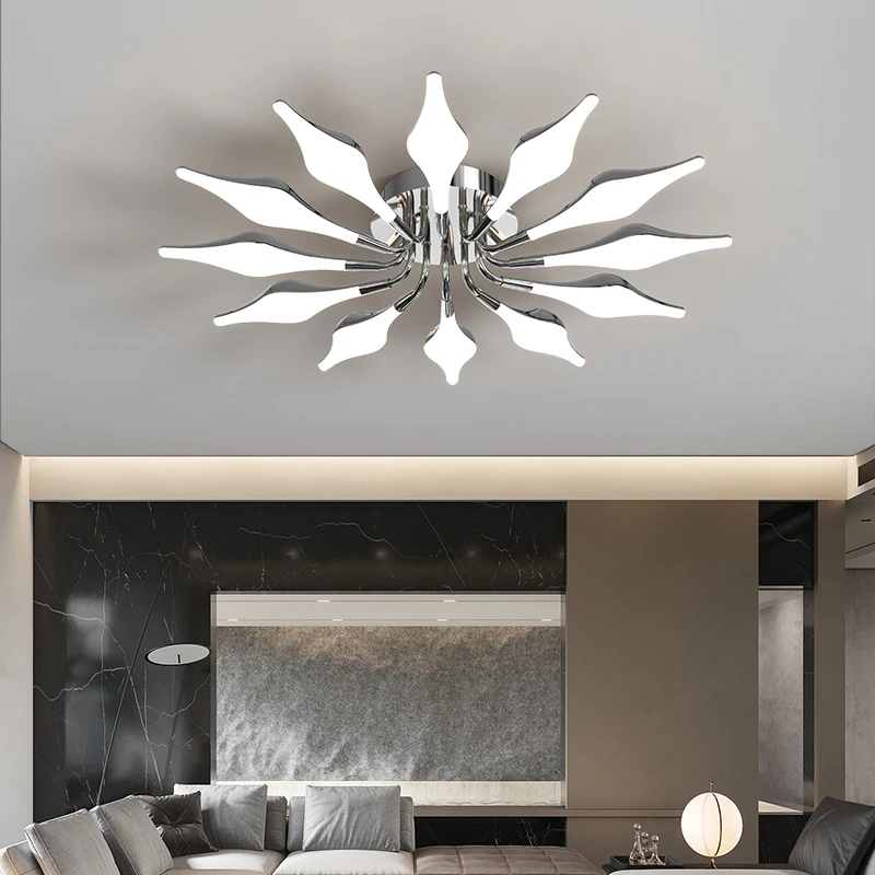 New Fashion Chrome/Black Ceiling Lamp Living Dining Room Bedroom Kitchen Modern LED Ceiling Lights
New Fashion Chrome/Black Ceiling Lamp Living Dining Room Bedroom Kitchen Modern LED Ceiling Lights