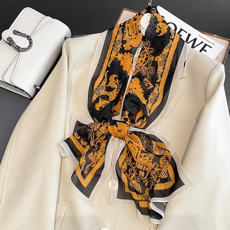 2022 Fashion Horse Print Silk Scarf Women Thin Neck Long Scarves Narrow Office Lady Shawl Bandanas Bag Female Skinny Designer
2022 Fashion Horse Print Silk Scarf Women Thin Neck Long Scarves Narrow Office Lady Shawl Bandanas Bag Female Skinny Designer