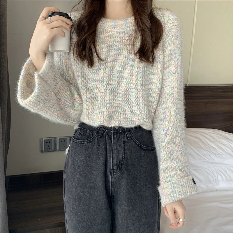2022 Casual Loose Female Jumper Top Thick Knit Warm Sweater Women Basic Pullovers Autumn Winter Sweaters
2022 Casual Loose Female Jumper Top Thick Knit Warm Sweater Women Basic Pullovers Autumn Winter Sweaters