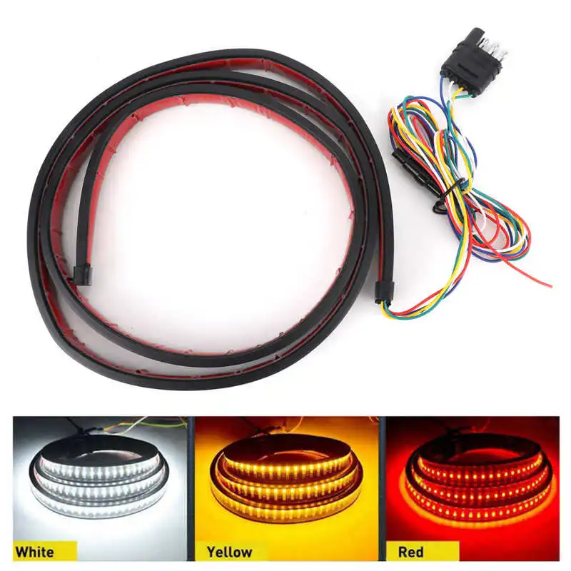 60inch LED Tailgate Lamp Bar 3 Colors Running Brake Light 3 Row Chips IP65 Waterproof 12‑24V Turn Signal Lamp Universal
60inch LED Tailgate Lamp Bar 3 Colors Running Brake Light 3 Row Chips IP65 Waterproof 12‑24V Turn Signal Lamp Universal