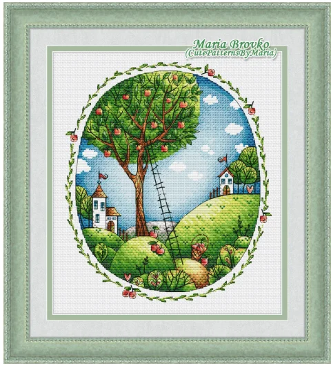 Apple Orchard Embroidery Cross Stitch Kits, DIY Needlework, Cotton Canvas, High-Quality Craft, 32-36
Apple Orchard Embroidery Cross Stitch Kits, DIY Needlework, Cotton Canvas, High-Quality Craft, 32-36