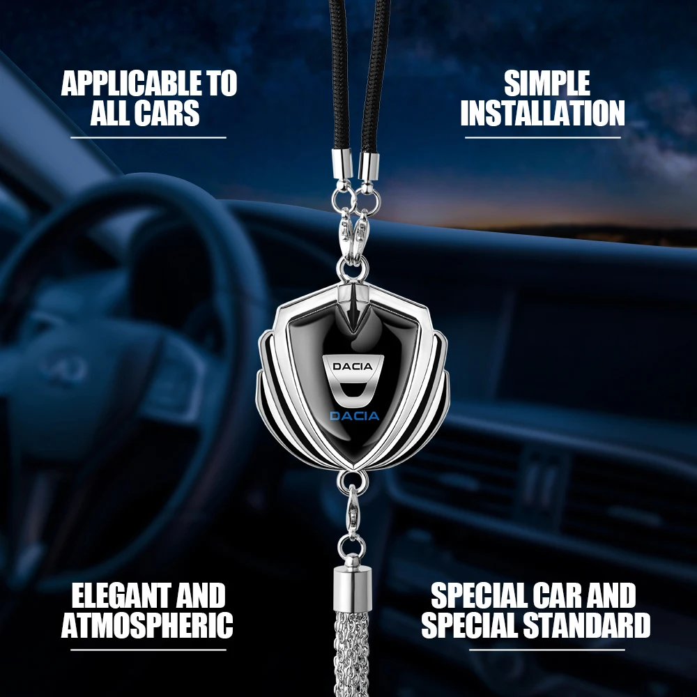 3D Metal Car Rearview Mirror Pendant Ornaments Hanging Accessories For Dacia Duster 2021 Logan 2 2020 Dokker Sandero Stepway CT5
3D Metal Car Rearview Mirror Pendant Ornaments Hanging Accessories For Dacia Duster 2021 Logan 2 2020 Dokker Sandero Stepway CT5