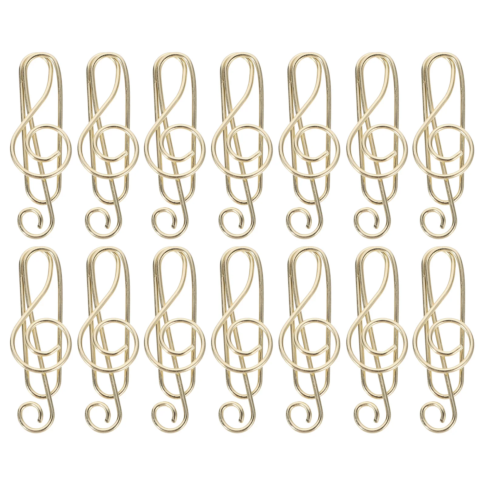 

50 Pcs Metal Paper Clip Office Paperclips Decorative Carbon Steel Fixing Clamp Marking