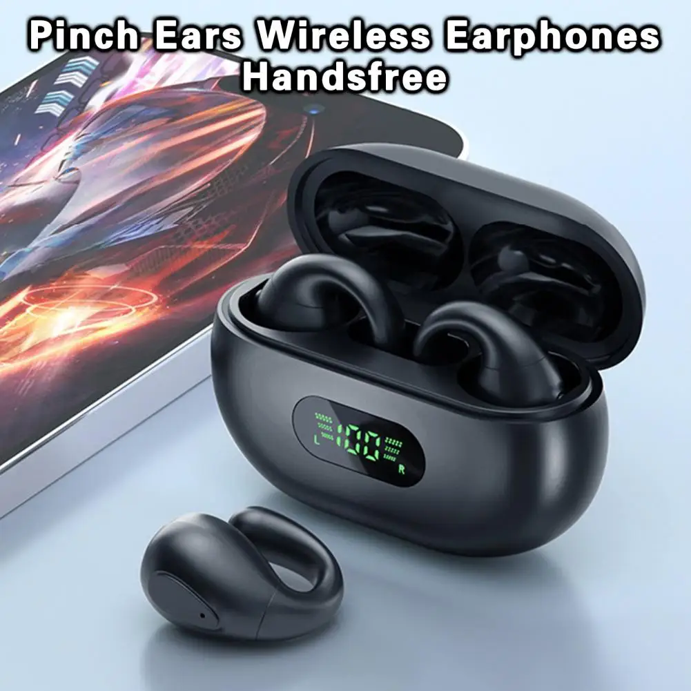 

Bluetooth-compatible Earphones 2Pcs Useful Portable Lightweight Pinch Ears Earphones Headphones Music Accessory