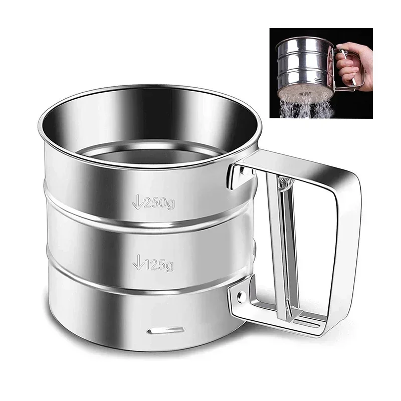 Ручной сито для муки из нержавеющей стали
Ручной сито для муки из нержавеющей стали