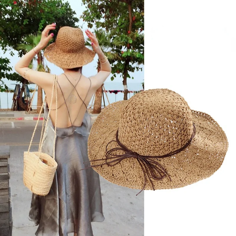 Versatile Straw New Fashion Hat Women Luxury Casual Bowknot Rope Decoration Elegant Sun Protection Beach Outdoor Style
Versatile Straw New Fashion Hat Women Luxury Casual Bowknot Rope Decoration Elegant Sun Protection Beach Outdoor Style