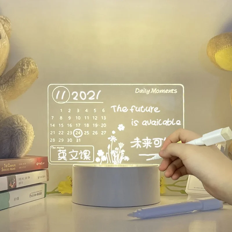 Stitch 3D Acrylic Night Light Transparent Message Board Girl Bedroom Sleep Desk Lamp Room Decor with Pen White Base Warm White
Stitch 3D Acrylic Night Light Transparent Message Board Girl Bedroom Sleep Desk Lamp Room Decor with Pen White Base Warm White