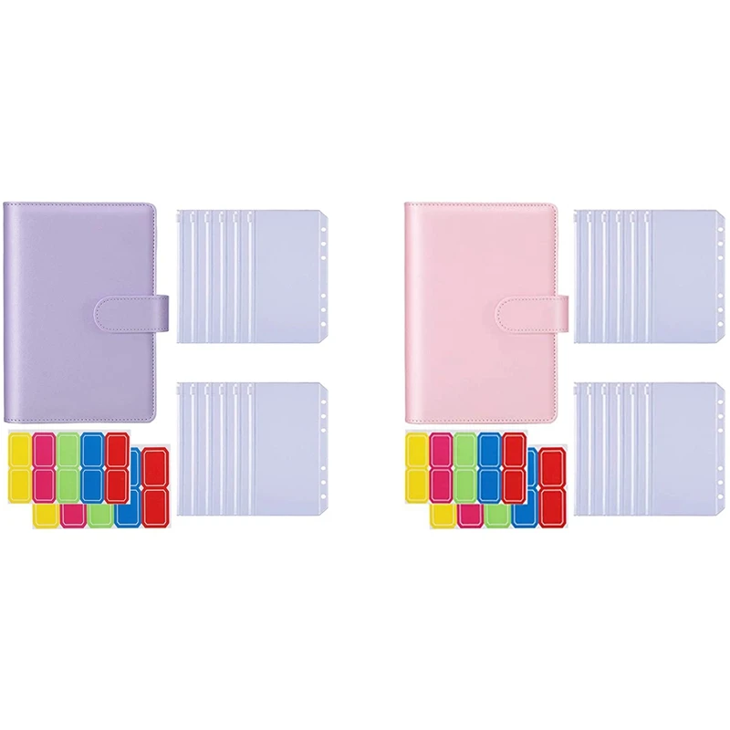 A6 Notebook Binder With 12PCS A6 Binder Pockets,With Magnetic Buckle Closure For Inner Filler Paper
A6 Notebook Binder With 12PCS A6 Binder Pockets,With Magnetic Buckle Closure For Inner Filler Paper