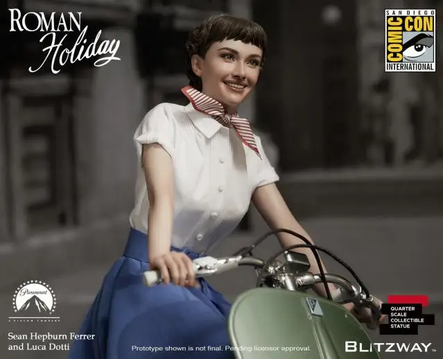 Фигурка самоката Blitzway 1/4 в масштабе Одри Хепбёрн принцесса Энн и вespa 125, набор для коллекции, специальный подарок на день рождения
Фигурка самоката Blitzway 1/4 в масштабе Одри Хепбёрн принцесса Энн и вespa 125, набор для коллекции, специальный подарок на день рождения