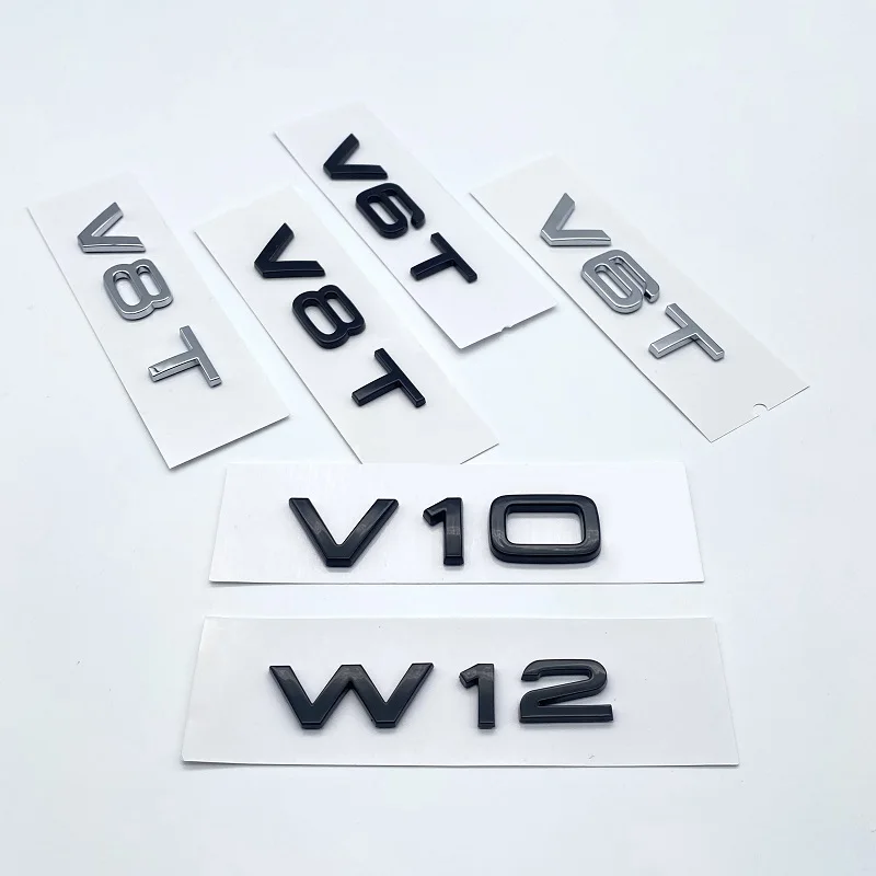 Letter Number Emblem V6T V8T V10 W12 Car Styling Fender Side Rear Trunk Badge Logo Sticker for Audi A4L A5 A6L A7 A8L TT RS7 SQ5
Letter Number Emblem V6T V8T V10 W12 Car Styling Fender Side Rear Trunk Badge Logo Sticker for Audi A4L A5 A6L A7 A8L TT RS7 SQ5