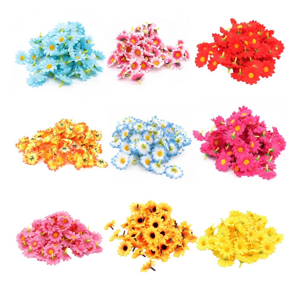 100pcs/lot 4CM Sunflower Wedding Home Decoration Artificial Flower Head DIY Wreath Scrapbook for School Teacher Gift
100pcs/lot 4CM Sunflower Wedding Home Decoration Artificial Flower Head DIY Wreath Scrapbook for School Teacher Gift