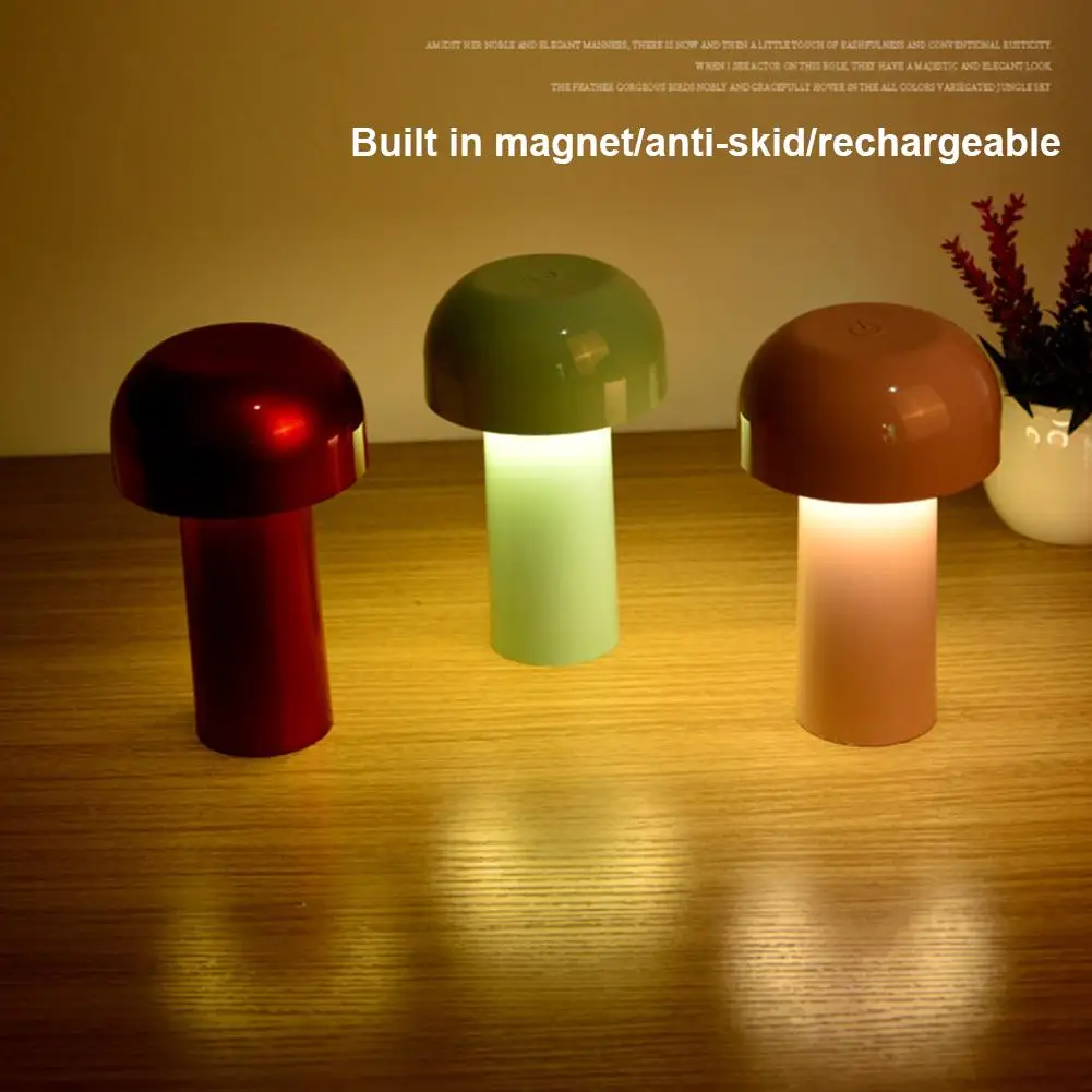 Mushroom Table Lamp Portable Rechargeable Stepless Dimming Night Light Baby Feeding Night Lights bedroom living room decor
Mushroom Table Lamp Portable Rechargeable Stepless Dimming Night Light Baby Feeding Night Lights bedroom living room decor