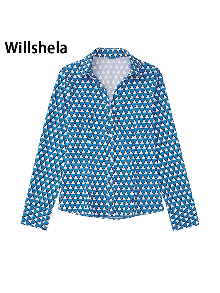 Willshela Женская модная однобортная блузка с геометрическим принтом в винтажном стиле, с длинными рукавами, с отворотом, женские шикарные руба...
Willshela Женская модная однобортная блузка с геометрическим принтом в винтажном стиле, с длинными рукавами, с отворотом, женские шикарные руба...
