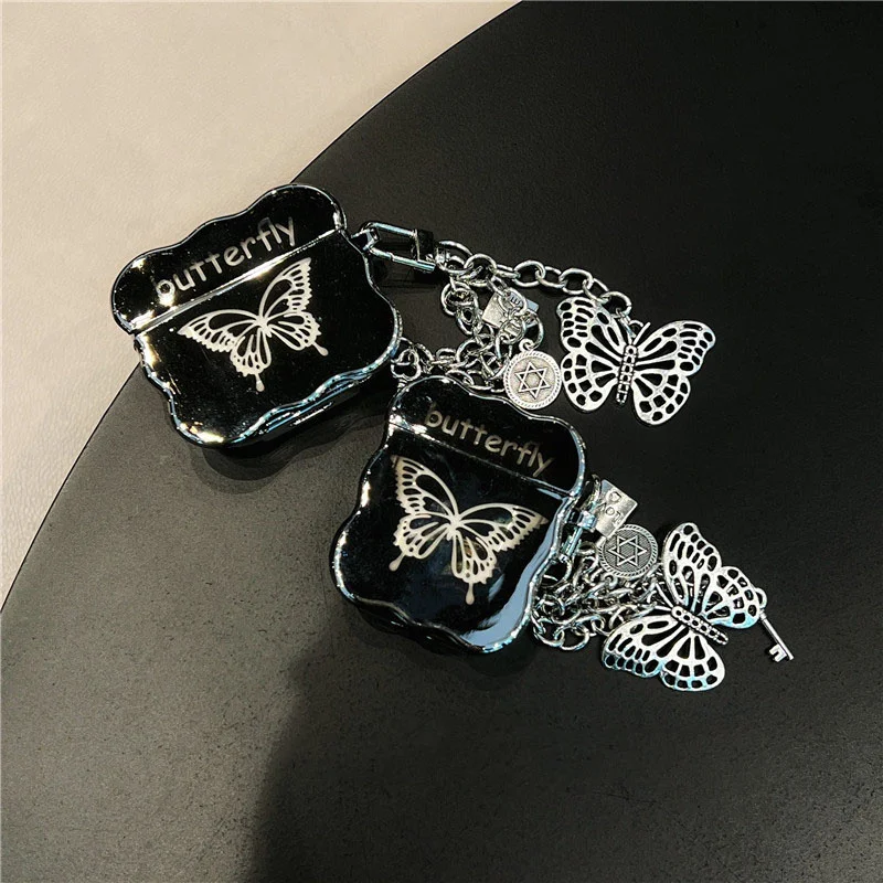 INS Luxury Plating Butterfly Wavy Border Earphone Case For Airpods Pro 2 Stylish Pendant Headphone Cover For Airpods 3 Pro 1 2
INS Luxury Plating Butterfly Wavy Border Earphone Case For Airpods Pro 2 Stylish Pendant Headphone Cover For Airpods 3 Pro 1 2