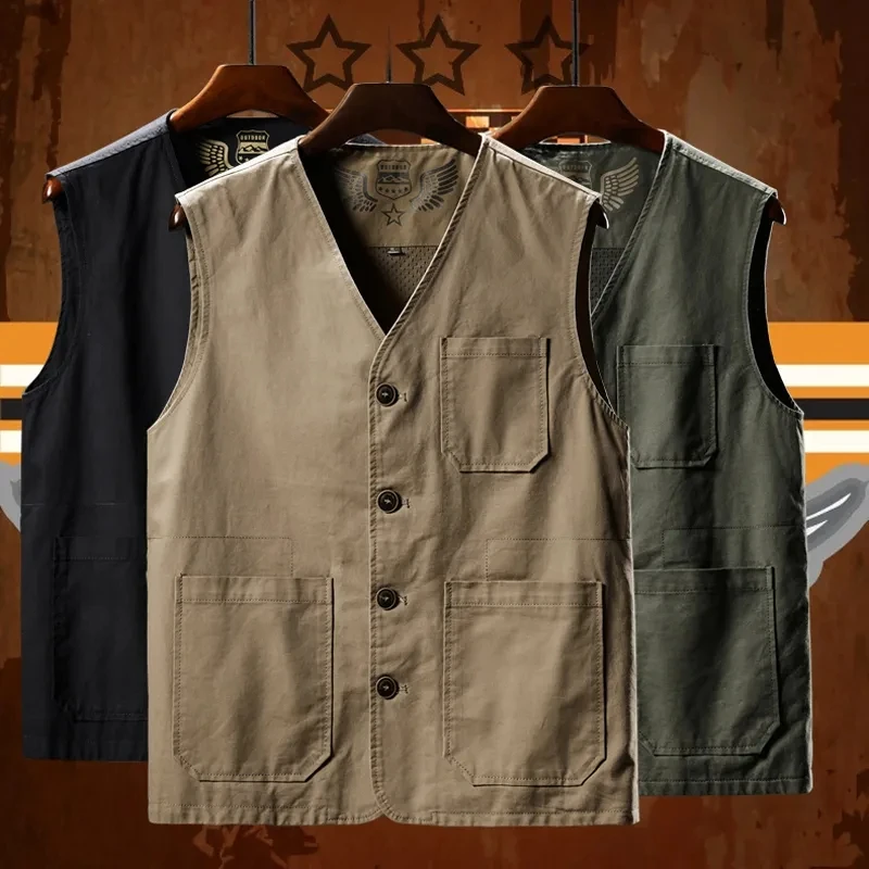 Men Military Waistcoat Many Pockets Vest Sleeveless Jacket Male Travel Gilet Coat Fishing Chaleco Hombre Army Tactical Clothing
Men Military Waistcoat Many Pockets Vest Sleeveless Jacket Male Travel Gilet Coat Fishing Chaleco Hombre Army Tactical Clothing
