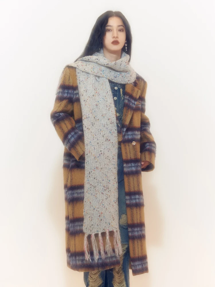 2023 Winter Cashmere Wool Overcoat Women Casual Plaid Long Coats Office Lady Y2k Clothing Korean Fashion Trench Coats Jacket
2023 Winter Cashmere Wool Overcoat Women Casual Plaid Long Coats Office Lady Y2k Clothing Korean Fashion Trench Coats Jacket