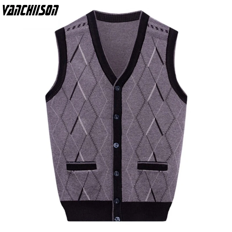 Мужской базовый вязаный жилет на пуговицах, кардиган без рукавов, шерстяной плотный винтажный свитер в стиле ретро, Осень-зима 0031602
Мужской базовый вязаный жилет на пуговицах, кардиган без рукавов, шерстяной плотный винтажный свитер в стиле ретро, Осень-зима 0031602