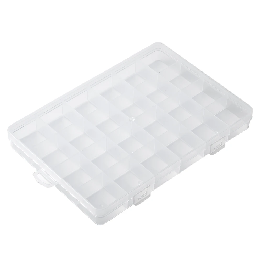 Practical 24 Compartment Plastic Storage Box Jewelry Earring Bead Storage Craft Holder Case Display Organizer Container
Practical 24 Compartment Plastic Storage Box Jewelry Earring Bead Storage Craft Holder Case Display Organizer Container