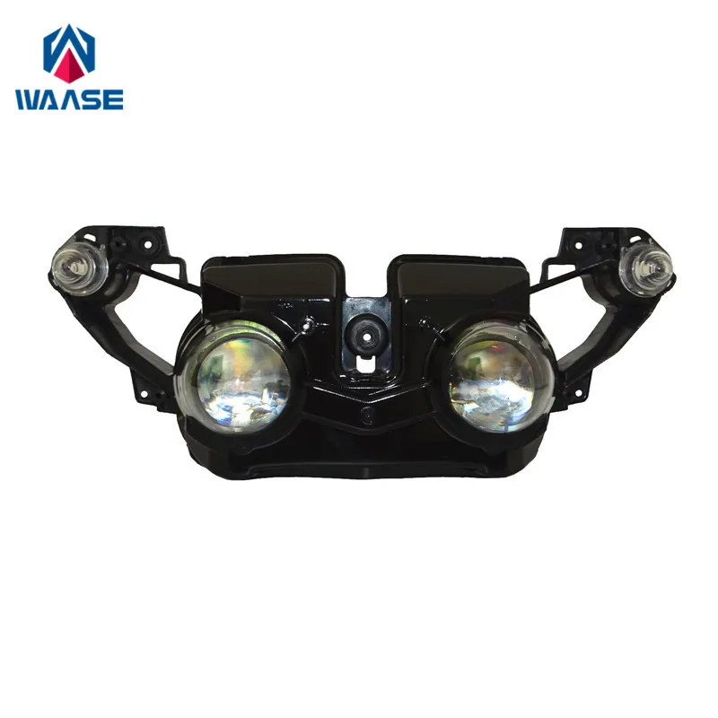 

waase Motorcycle Front Headlight Headlamp Head Light Lamp Assembly For Yamaha YZF R1 2009 2010 2011 2012 2013 2014