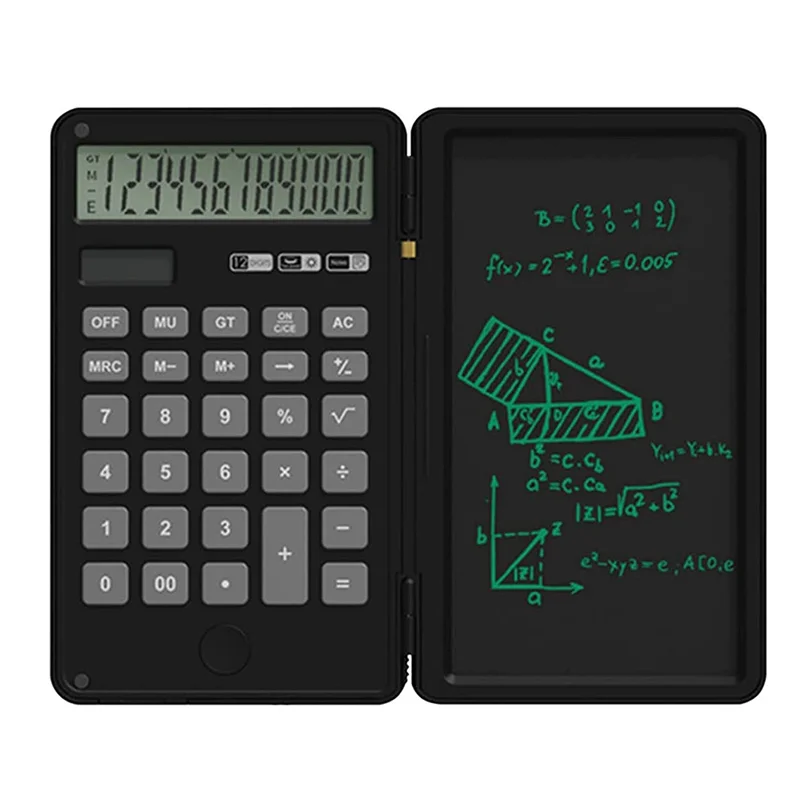 Foldable Calculator with Notepad, 12 Digits LCD Scientific Calculator, Portable Desktop Calculator for Students Kids
Foldable Calculator with Notepad, 12 Digits LCD Scientific Calculator, Portable Desktop Calculator for Students Kids