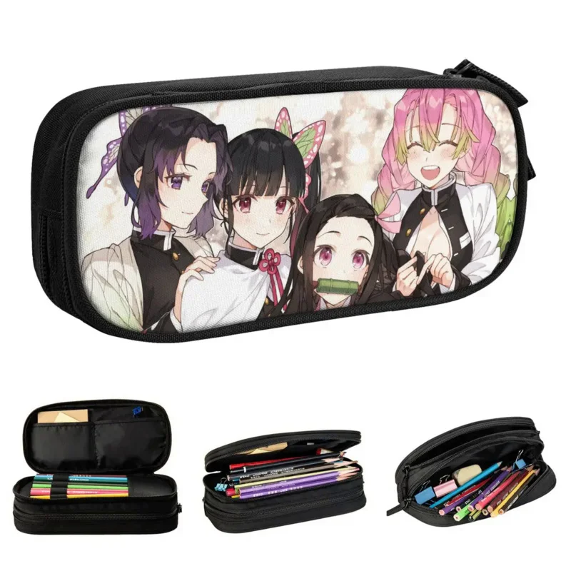 Пеналы Kawaii, девушка-рассекающая демонов, Kimetsu No Yaiba, ручка в стиле аниме Bag, большая сумка для детей, для студентов, школьные пеналы на молнии
Пеналы Kawaii, девушка-рассекающая демонов, Kimetsu No Yaiba, ручка в стиле аниме Bag, большая сумка для детей, для студентов, школьные пеналы на молнии