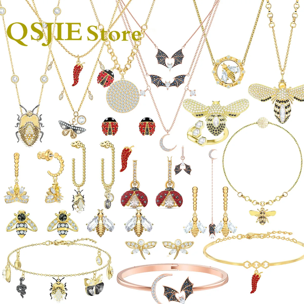 Swa Necklace 2023 New Fashion Trendy Jewelry Charms Bee Animal Collection Luxury Woman Jewelrys Zircon Free Shipping
Swa Necklace 2023 New Fashion Trendy Jewelry Charms Bee Animal Collection Luxury Woman Jewelrys Zircon Free Shipping