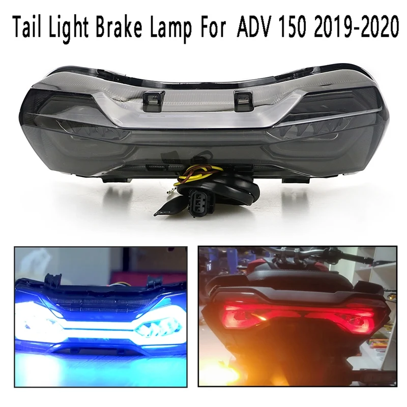 Motorcycle Tail Light Marquee LED Brake Lamp Blinker Turn Signal For Honda ADV 150 2019-2020
Motorcycle Tail Light Marquee LED Brake Lamp Blinker Turn Signal For Honda ADV 150 2019-2020