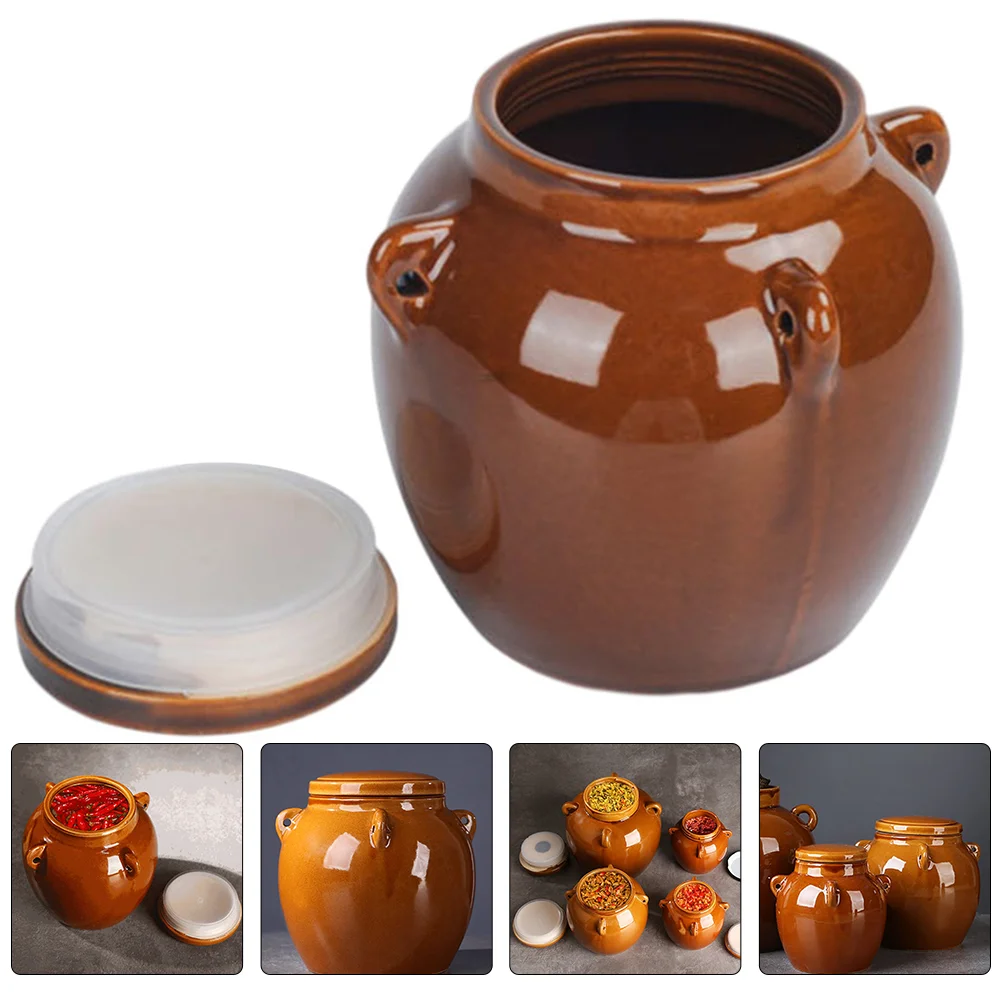 Hermetic Ceramic Jar Chinese Pickle Jar Airtight Pickle Canister Pickle Pot Cereals Sauerkraut Bowl Ceramics Kitchen Canisters
Hermetic Ceramic Jar Chinese Pickle Jar Airtight Pickle Canister Pickle Pot Cereals Sauerkraut Bowl Ceramics Kitchen Canisters