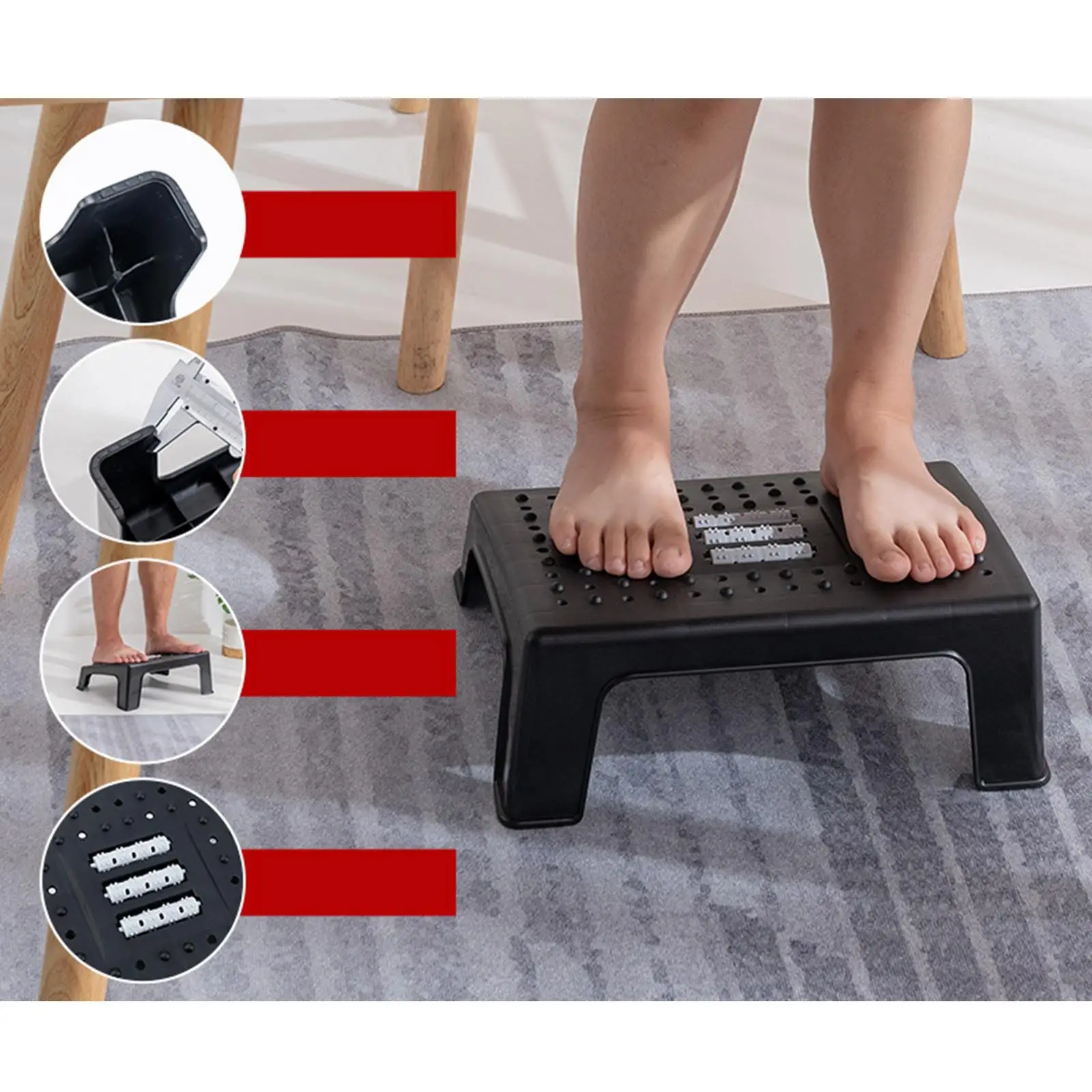 Adjustable Foot Rest-- Improved Posture Solemassage Thicken Plastic for Work White
Adjustable Foot Rest-- Improved Posture Solemassage Thicken Plastic for Work White