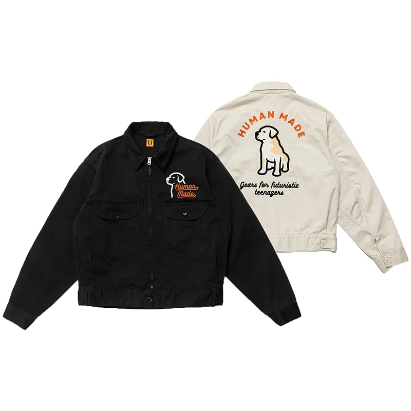 HUMAN MADE Jacket Embroidered Labrador Men Women 1:1 Zipper Cargo Jacket Human Made Oversize Jacket
HUMAN MADE Jacket Embroidered Labrador Men Women 1:1 Zipper Cargo Jacket Human Made Oversize Jacket